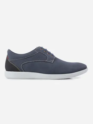 Men's Blue Suede Finish Casual Lace Up (IX2146)