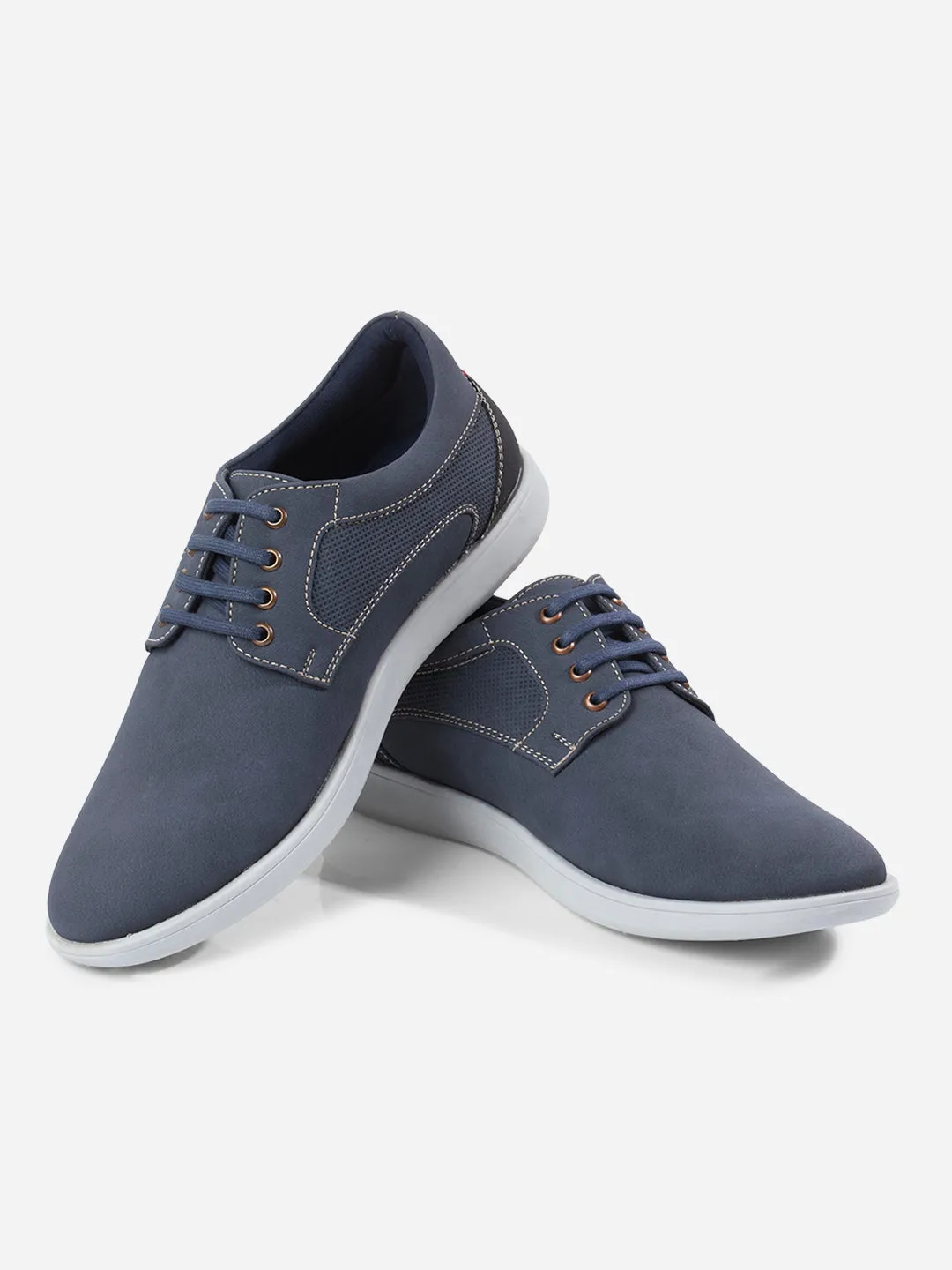 Men's Blue Suede Finish Casual Lace Up (IX2146)