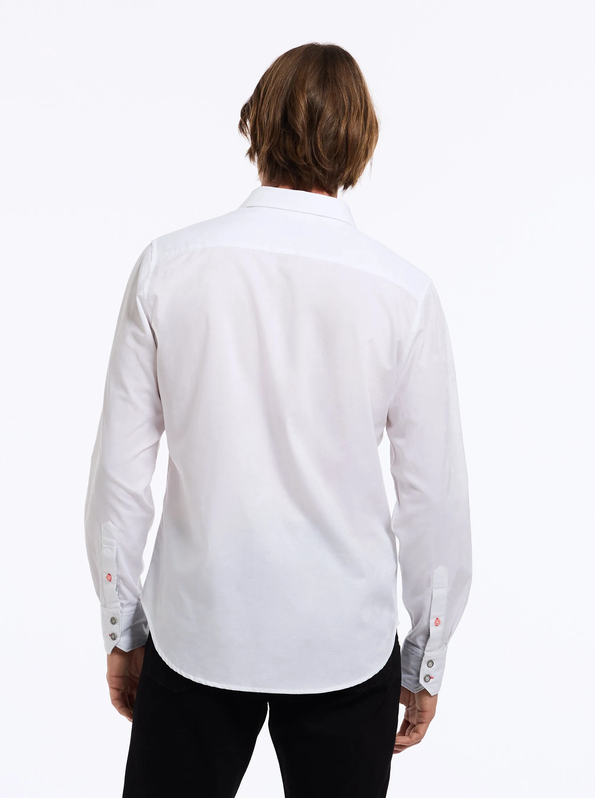 MESSI LONG SLEEVE BUTTON DOWN SHIRT