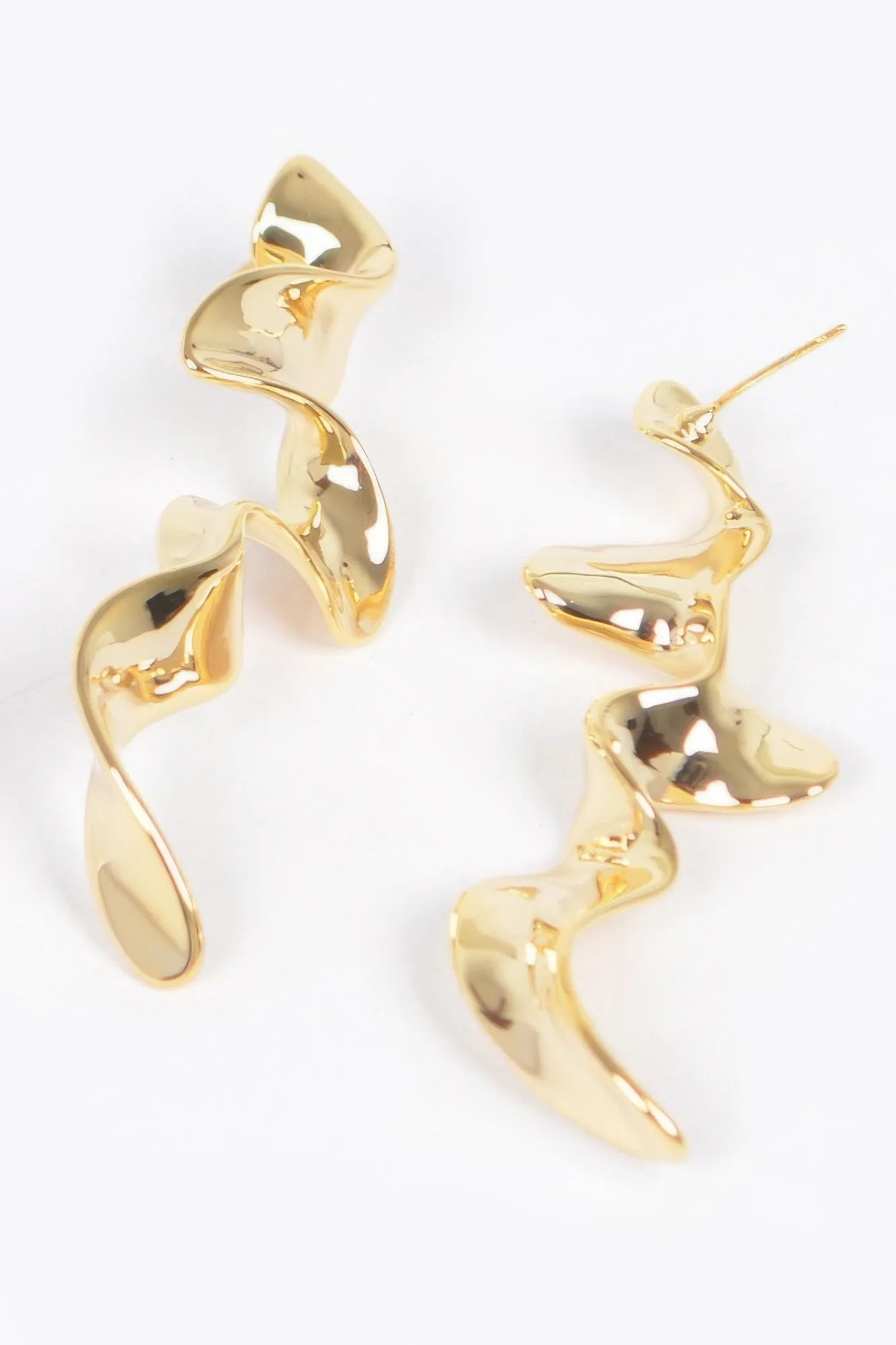 Metal Gold Plated Earrings