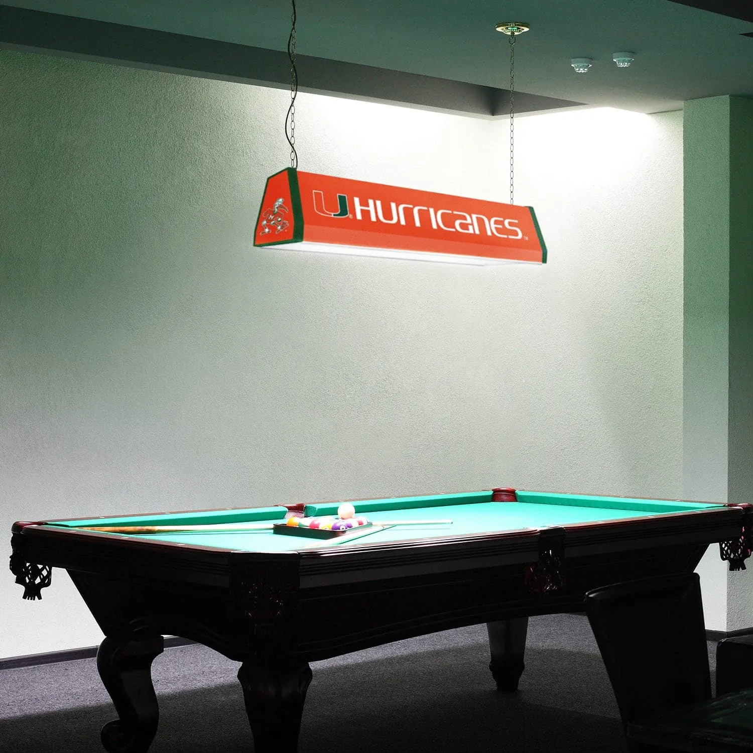 Miami Hurricanes: Standard Pool Table Light
