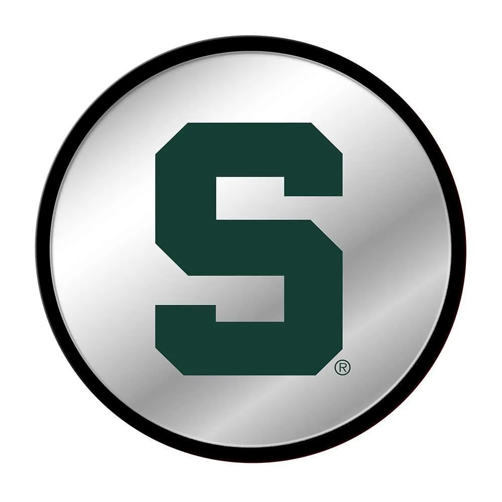 Michigan State Spartans: Modern Disc Mirrored Wall Sign