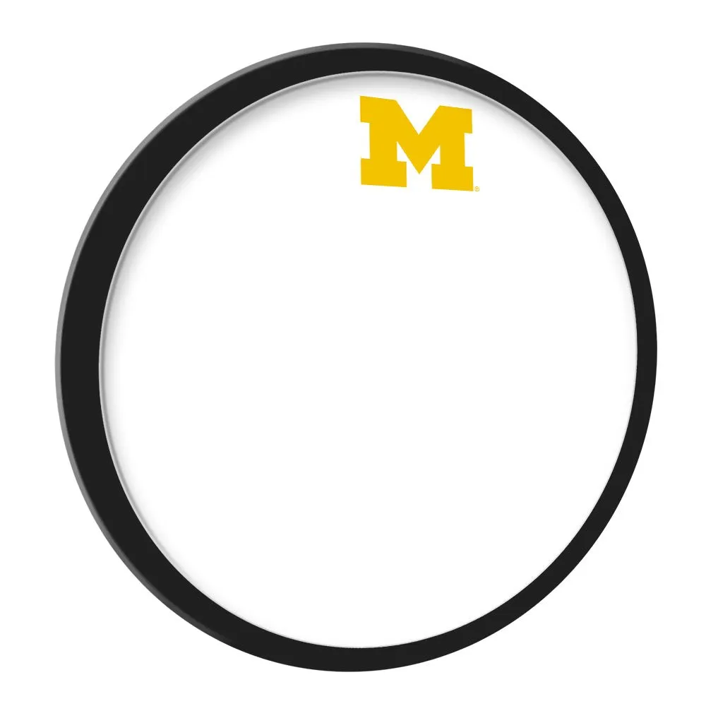 Michigan Wolverines: Modern Disc Framed Dry Erase Board