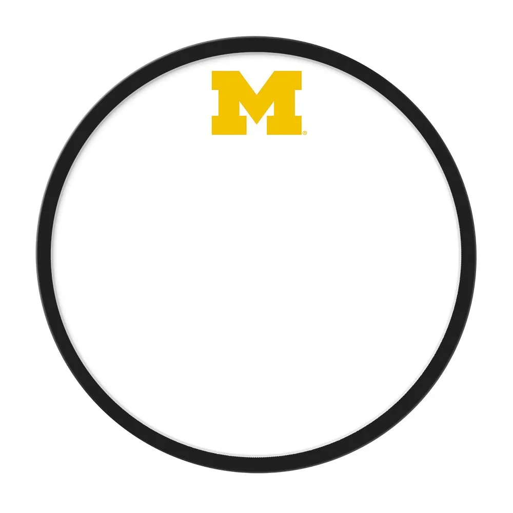 Michigan Wolverines: Modern Disc Framed Dry Erase Board