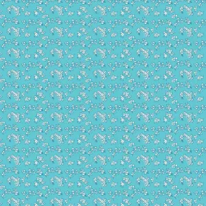 Milk, Sugar & Flower Milk Petals in Blue by Riley Blake Designs