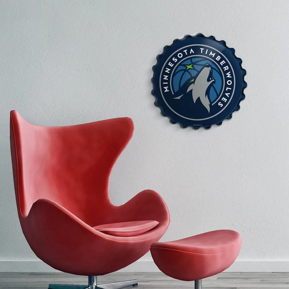 Minnesota Timberwolves: Bottle Cap Wall Sign