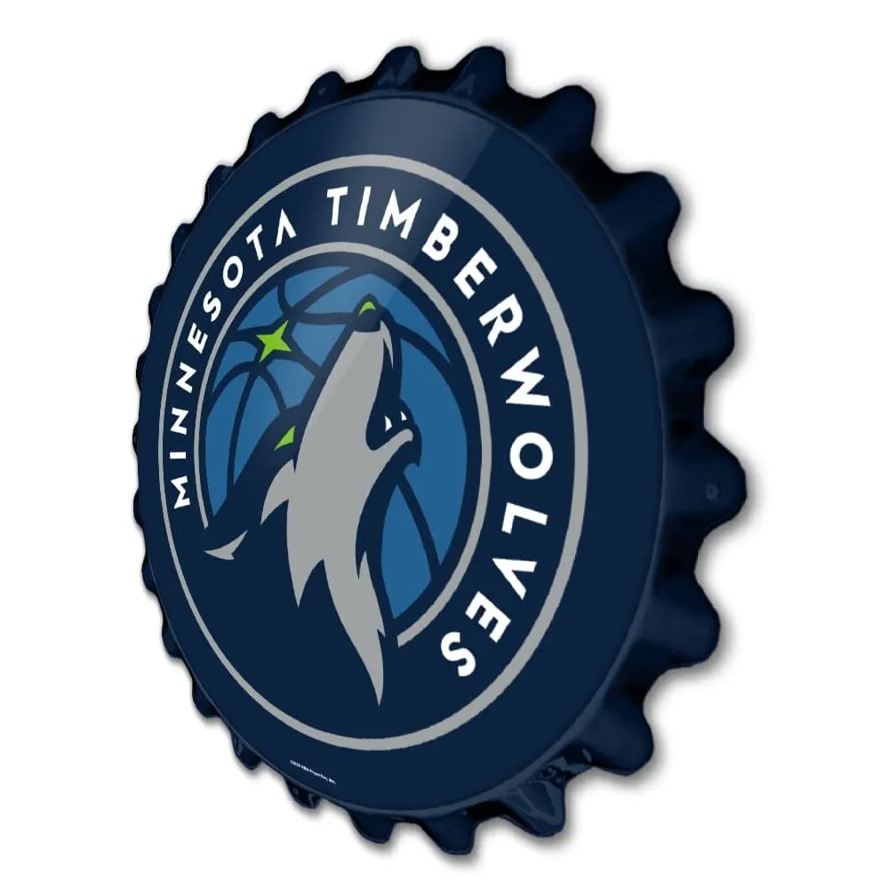 Minnesota Timberwolves: Bottle Cap Wall Sign