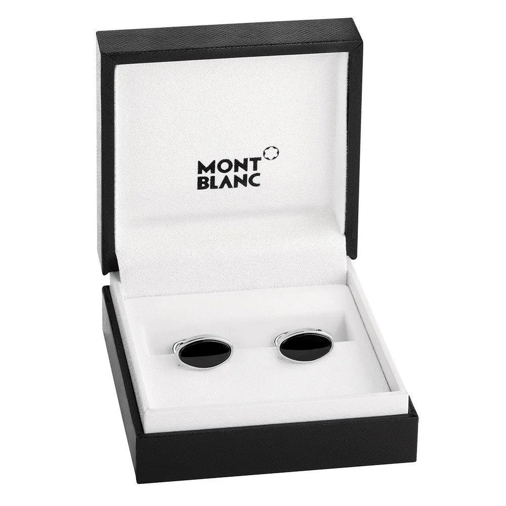 Montblanc Gemelli Essential Sartorial Silver 925 Onyx 116642