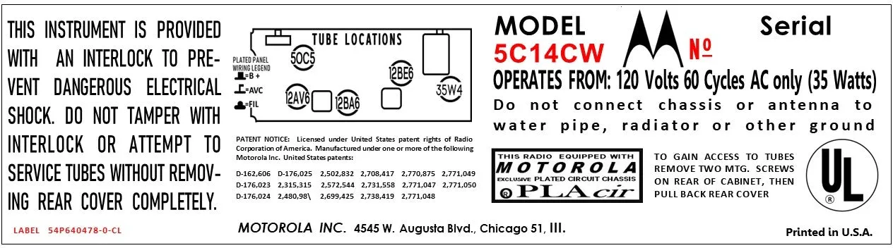 MOTOROLA-5C14CW