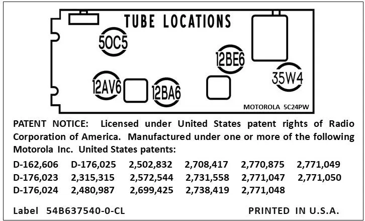 MOTOROLA-5C24PW-PART-B