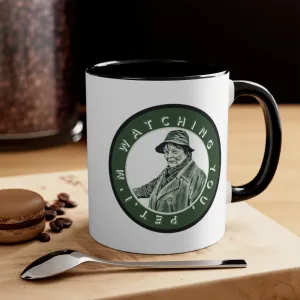 My Lucky Badge Mug (inspired by Vera Stanhope) Black Handle