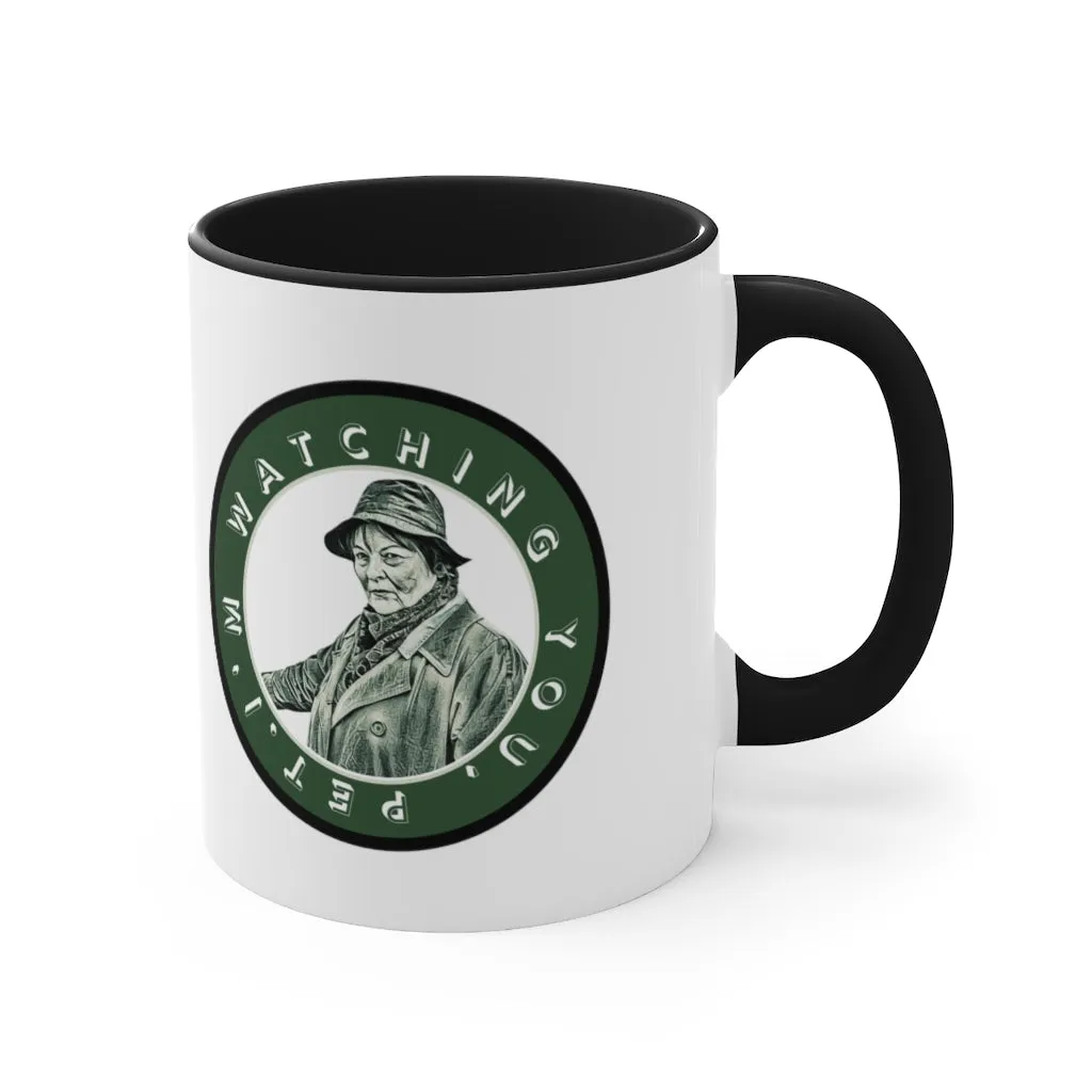 My Lucky Badge Mug (inspired by Vera Stanhope) Black Handle