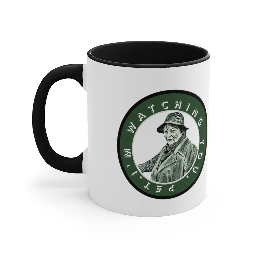 My Lucky Badge Mug (inspired by Vera Stanhope) Black Handle