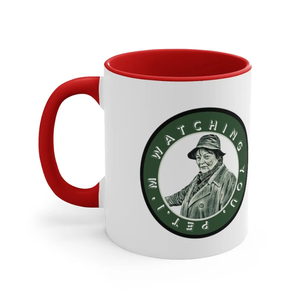 My Lucky Badge Mug (inspired by Vera Stanhope) Black Handle