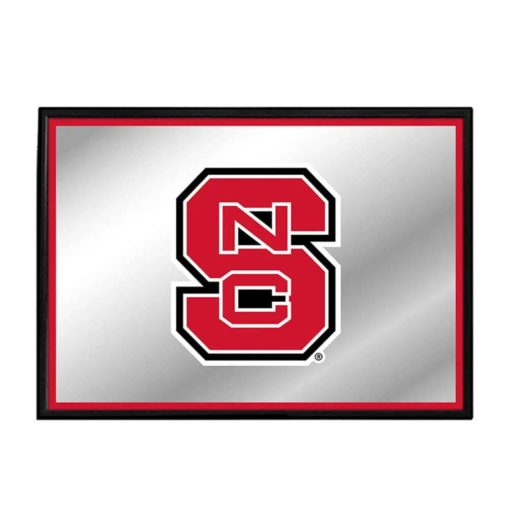 NC State Wolfpack: Framed Mirrored Wall Sign