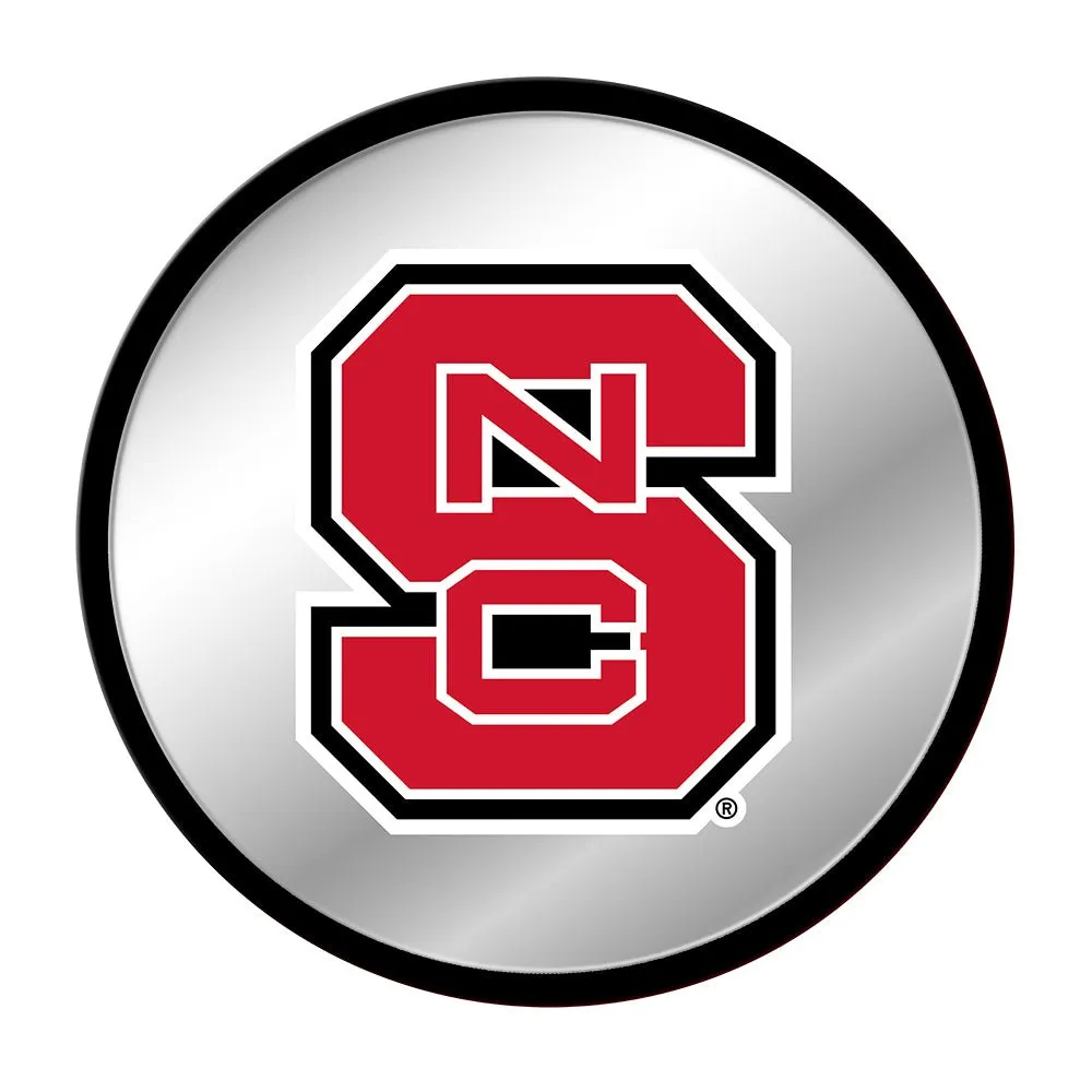 NC State Wolfpack: Modern Disc Mirrored Wall Sign
