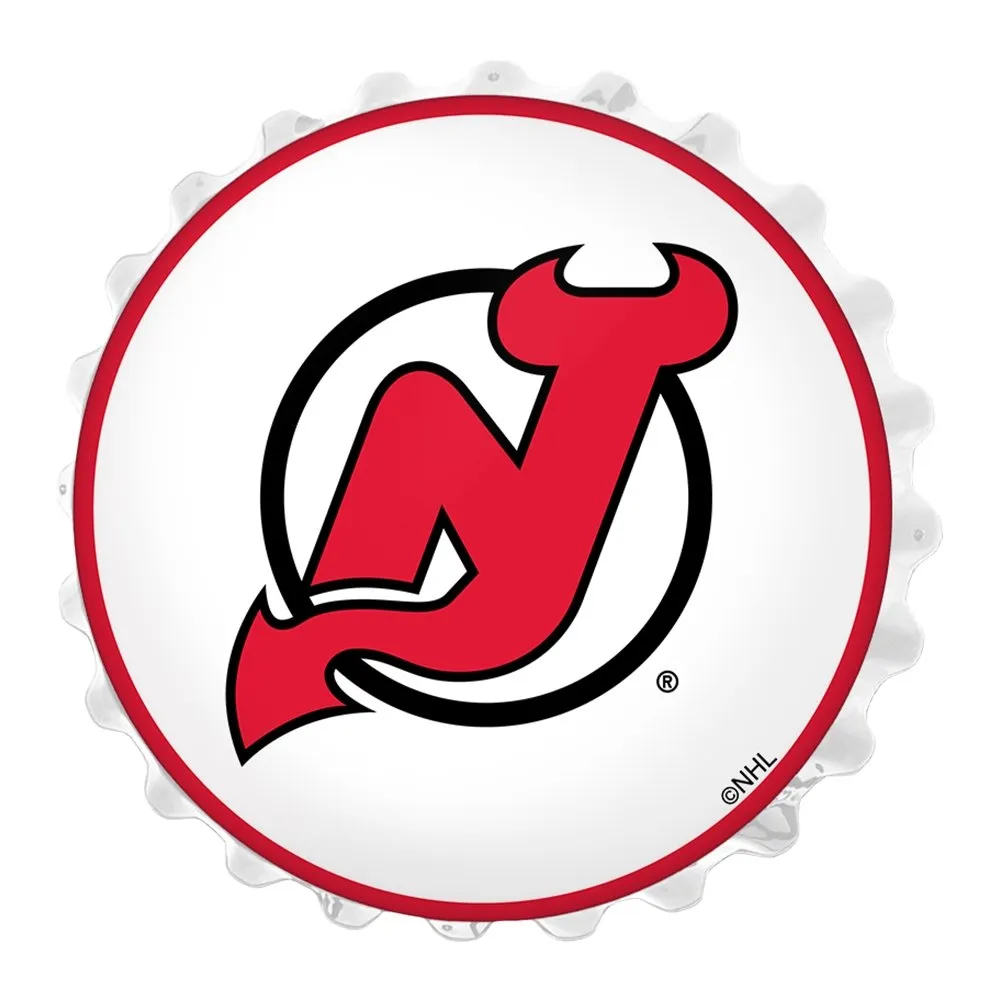 New Jersey Devils: Bottle Cap Wall Light