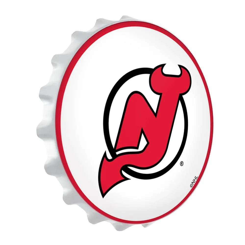 New Jersey Devils: Bottle Cap Wall Light