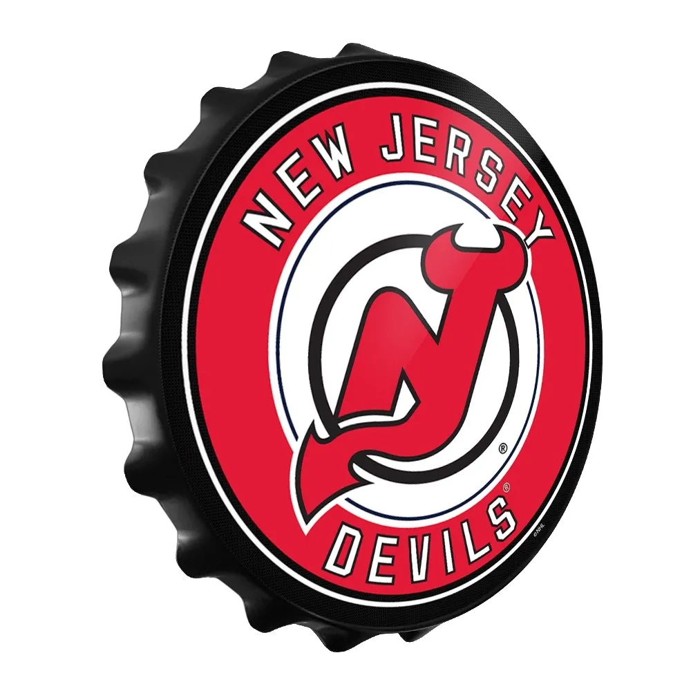 New Jersey Devils: Bottle Cap Wall Sign