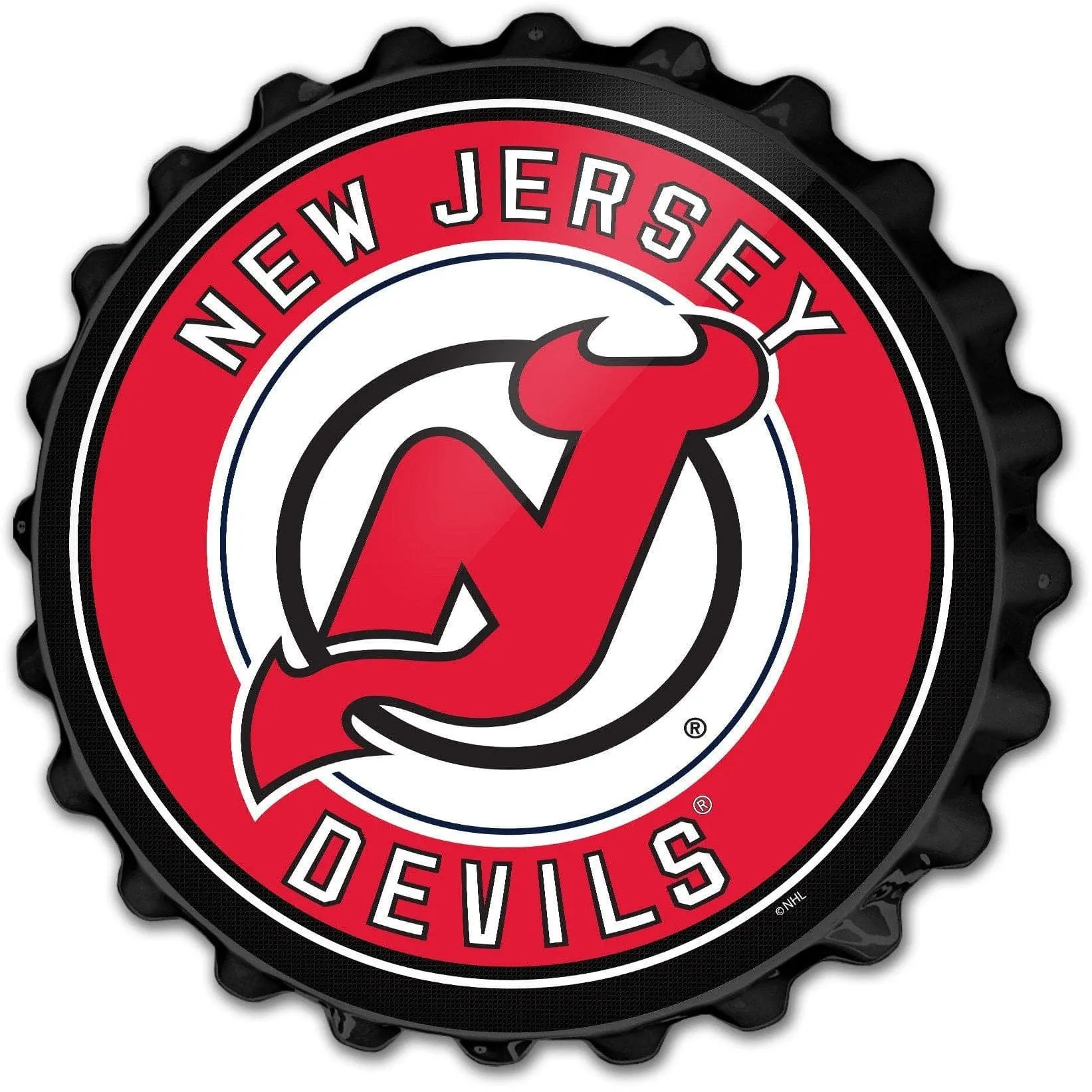 New Jersey Devils: Bottle Cap Wall Sign