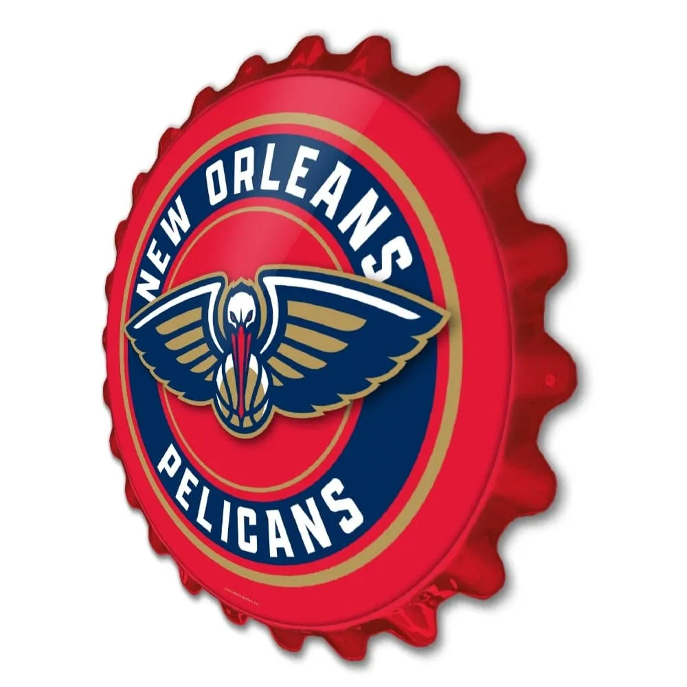 New Orleans Pelicans: Bottle Cap Wall Sign