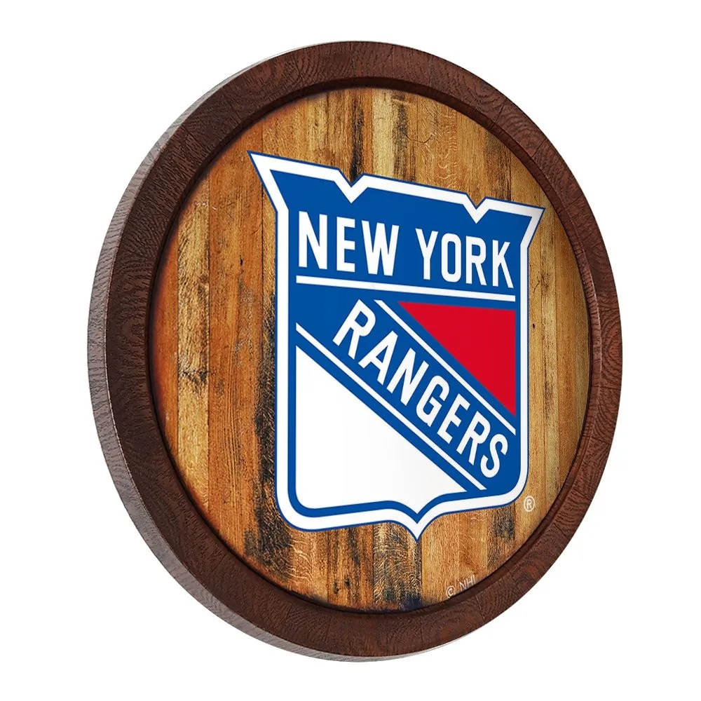 New York Rangers: "Faux" Barrel Top Sign