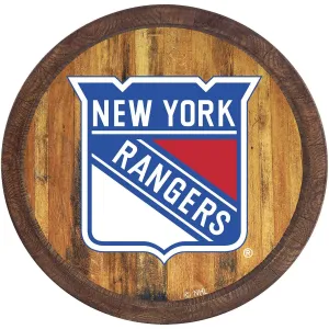 New York Rangers: "Faux" Barrel Top Sign