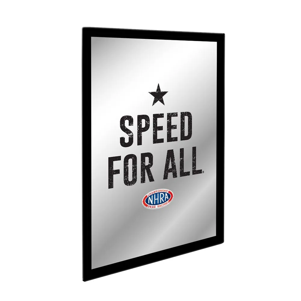 NHRA: Speed for All - Framed Mirrored Wall Sign
