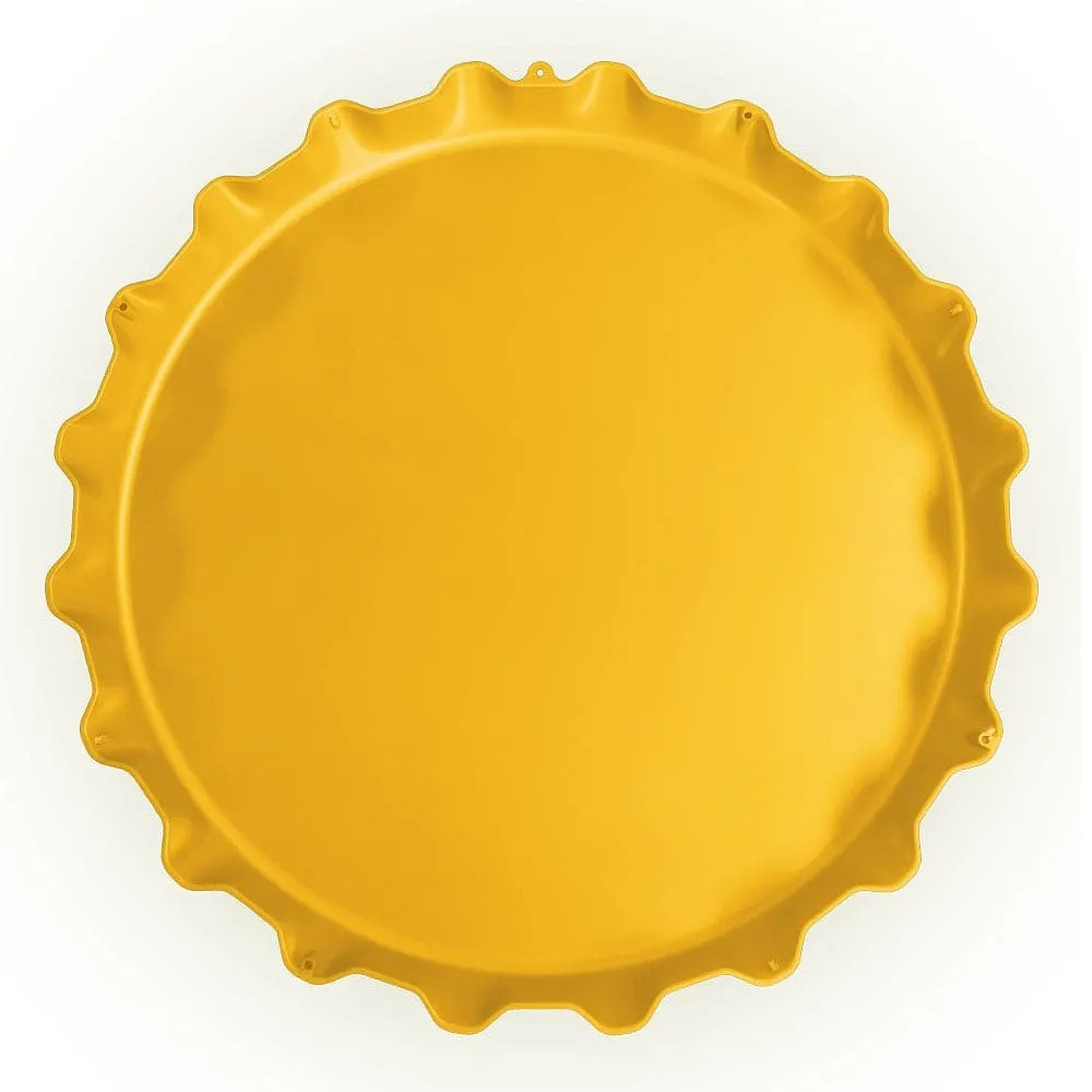 North Dakota State Bison: Charging - Bottle Cap Wall Sign
