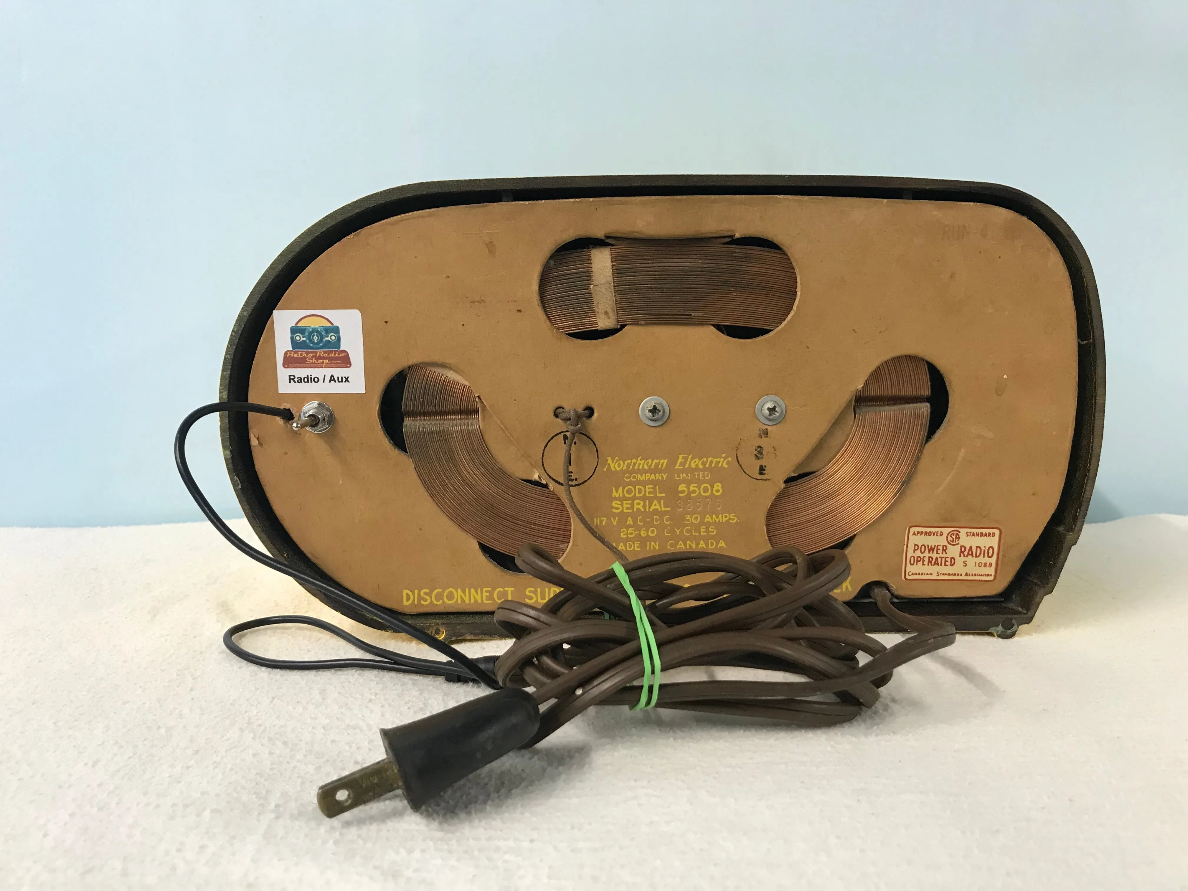 Northern Electric “Bullet” Tube Radio With Bluetooth input.