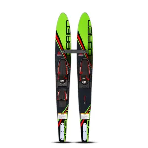 O'Brien Celebrity 58" Combo Waterskis With Adjustable Bindings & Stabilizer Bar