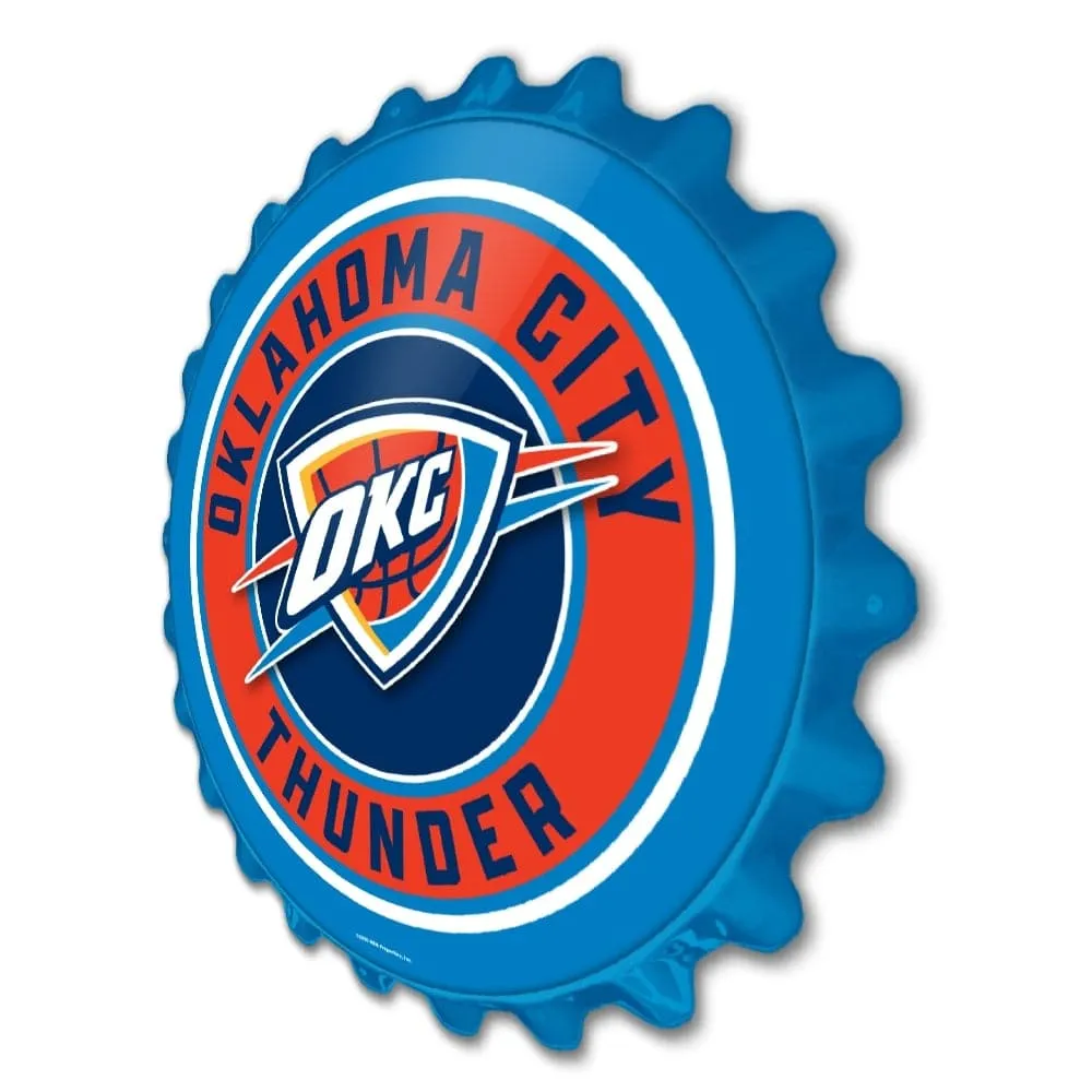 Oklahoma City Thunder: Bottle Cap Wall Sign