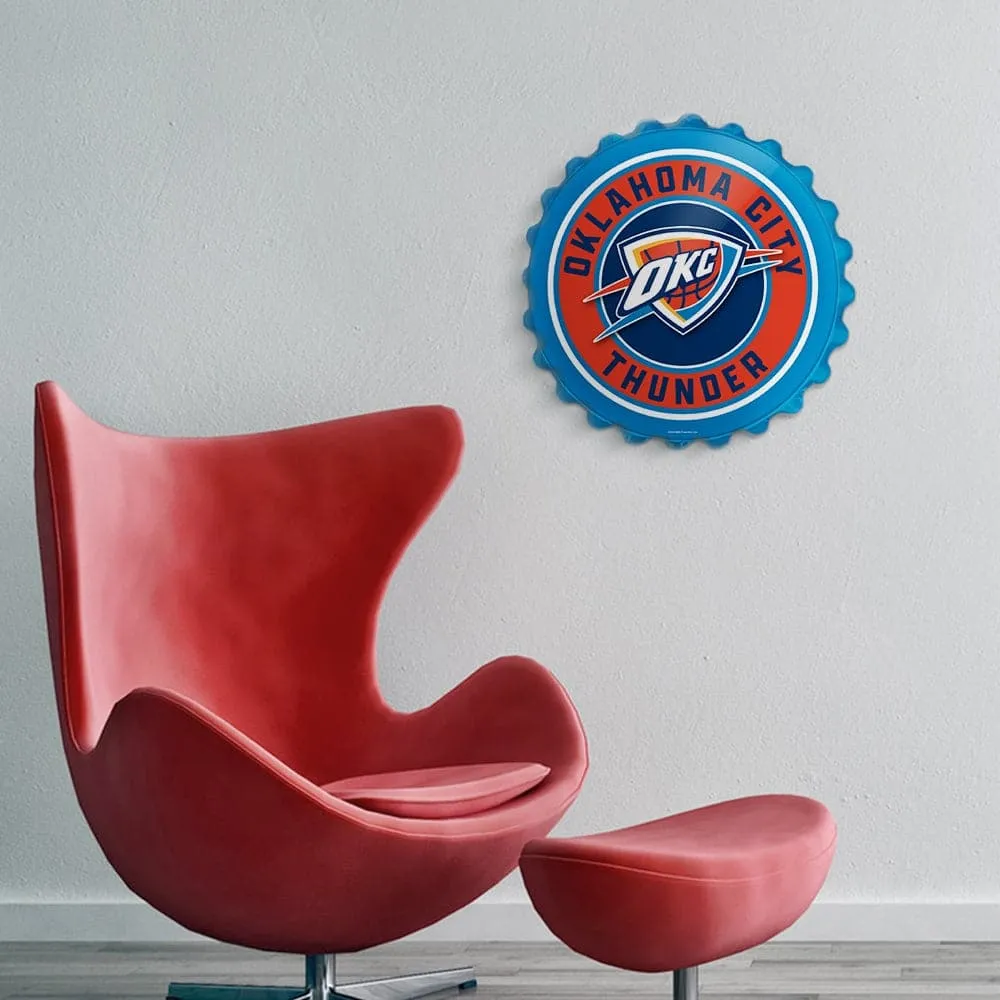 Oklahoma City Thunder: Bottle Cap Wall Sign