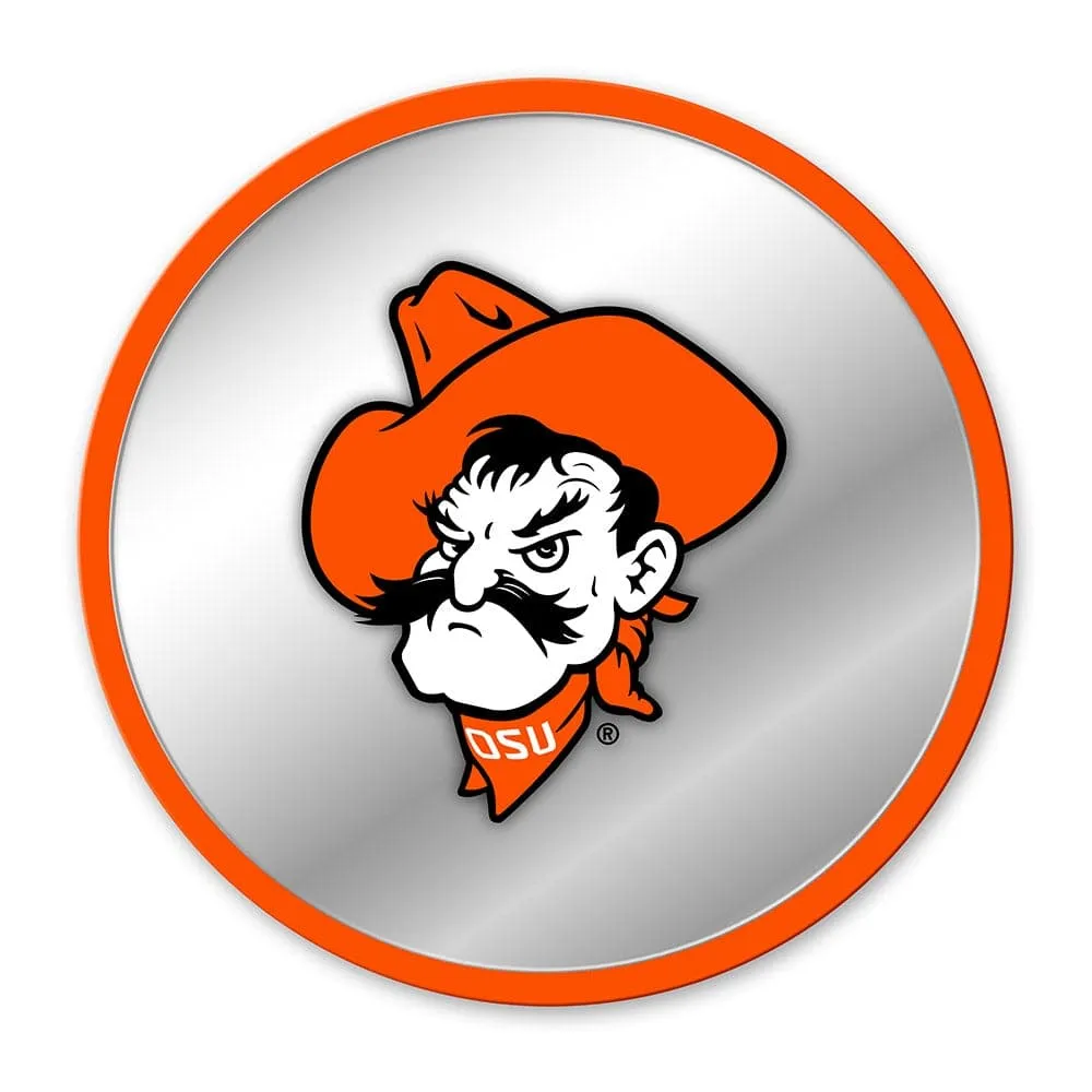Oklahoma State Cowboys: Mascot - Modern Disc Mirrored Wall Sign