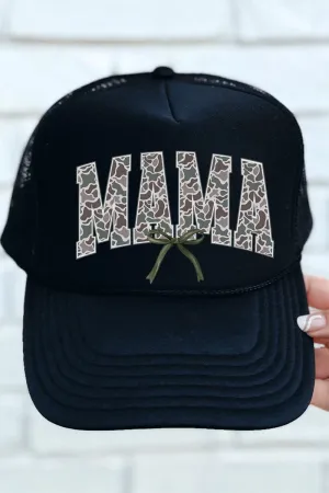Old Camo Mama Otto Black Foam Front Trucker Hat