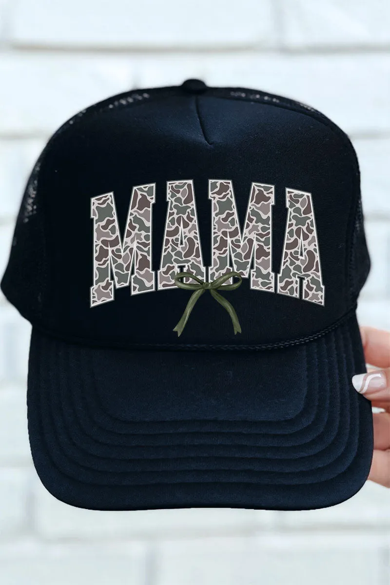 Old Camo Mama Otto Black Foam Front Trucker Hat