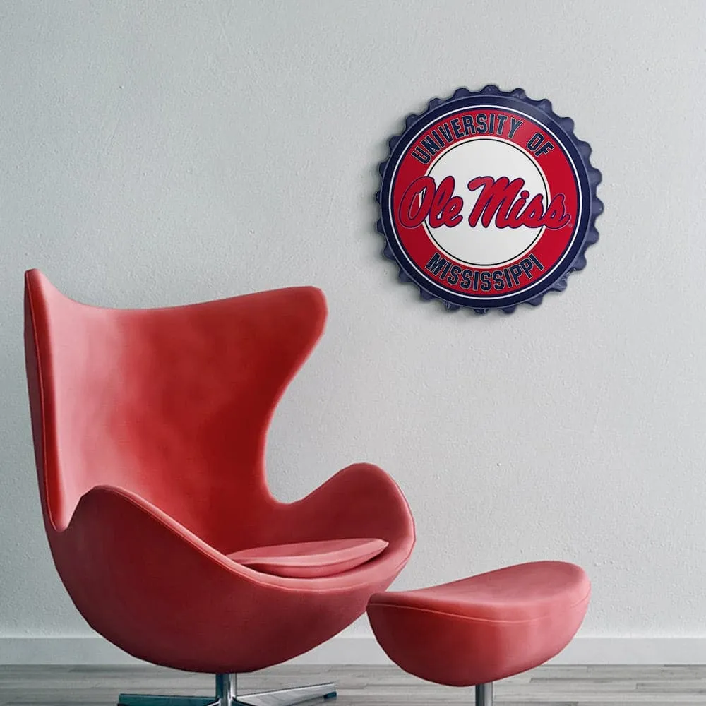 Ole Miss Rebels: Bottle Cap Wall Sign