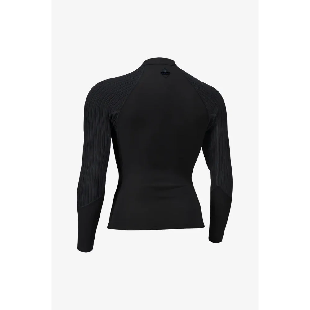 O'NEILL WMS HYPERFREAK 1.5MM JACKET FRONT ZIP BLACK