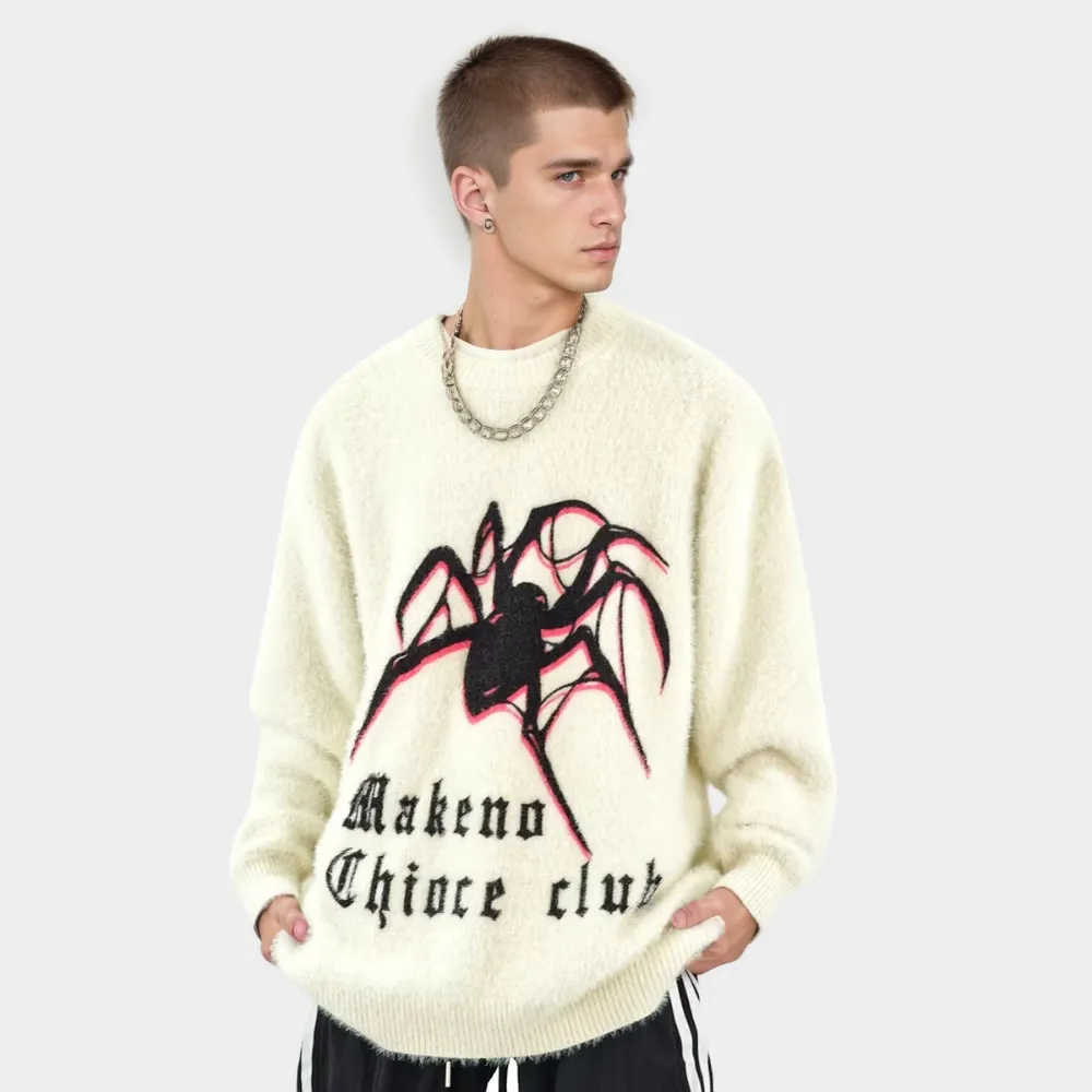 OOC' High Street Spider Loose Mink Knit Sweater