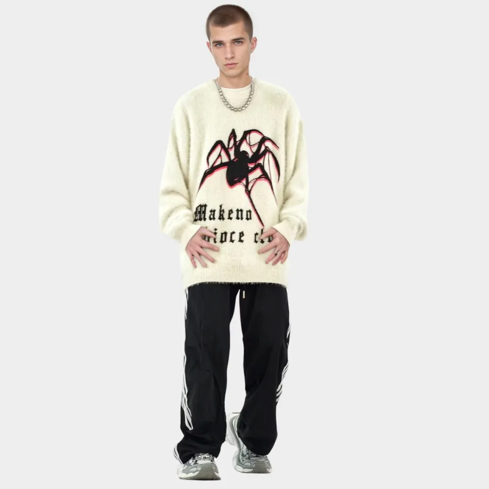 OOC' High Street Spider Loose Mink Knit Sweater