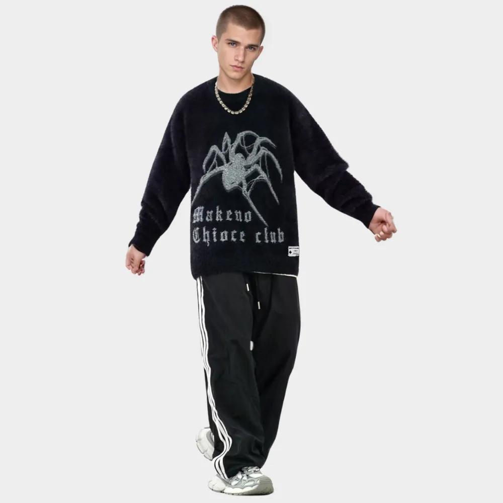 OOC' High Street Spider Loose Mink Knit Sweater