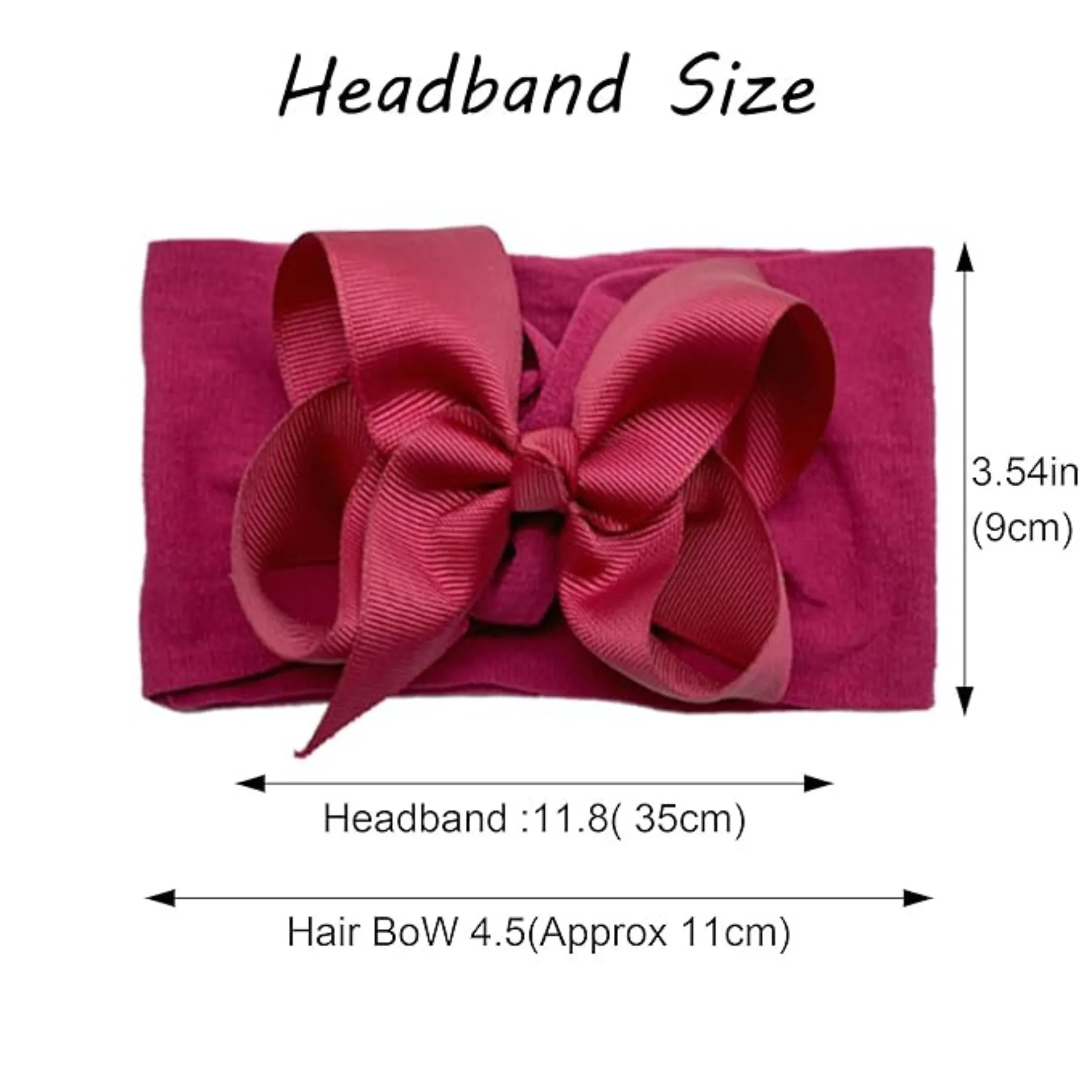 Orange Turban Bow Headband