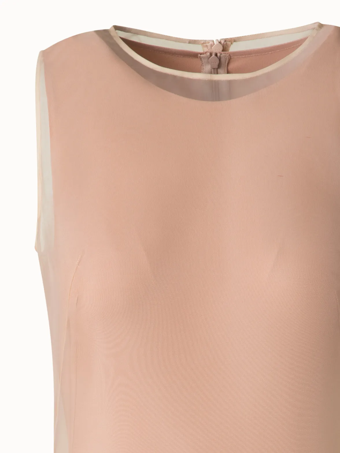 Organza Mini Dress with Waves