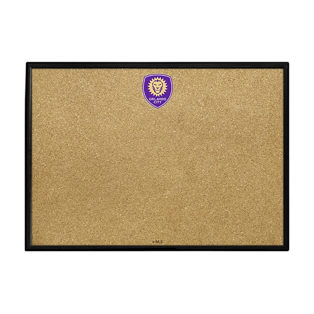 Orlando City: Framed Cork Board Wall Sign