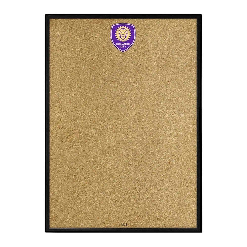 Orlando City: Framed Cork Board Wall Sign
