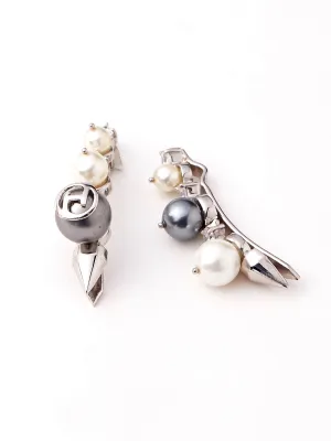 Outhouse   I    OH Celeste Alhama Lynx Hairclip Silver New OHAW19HP011