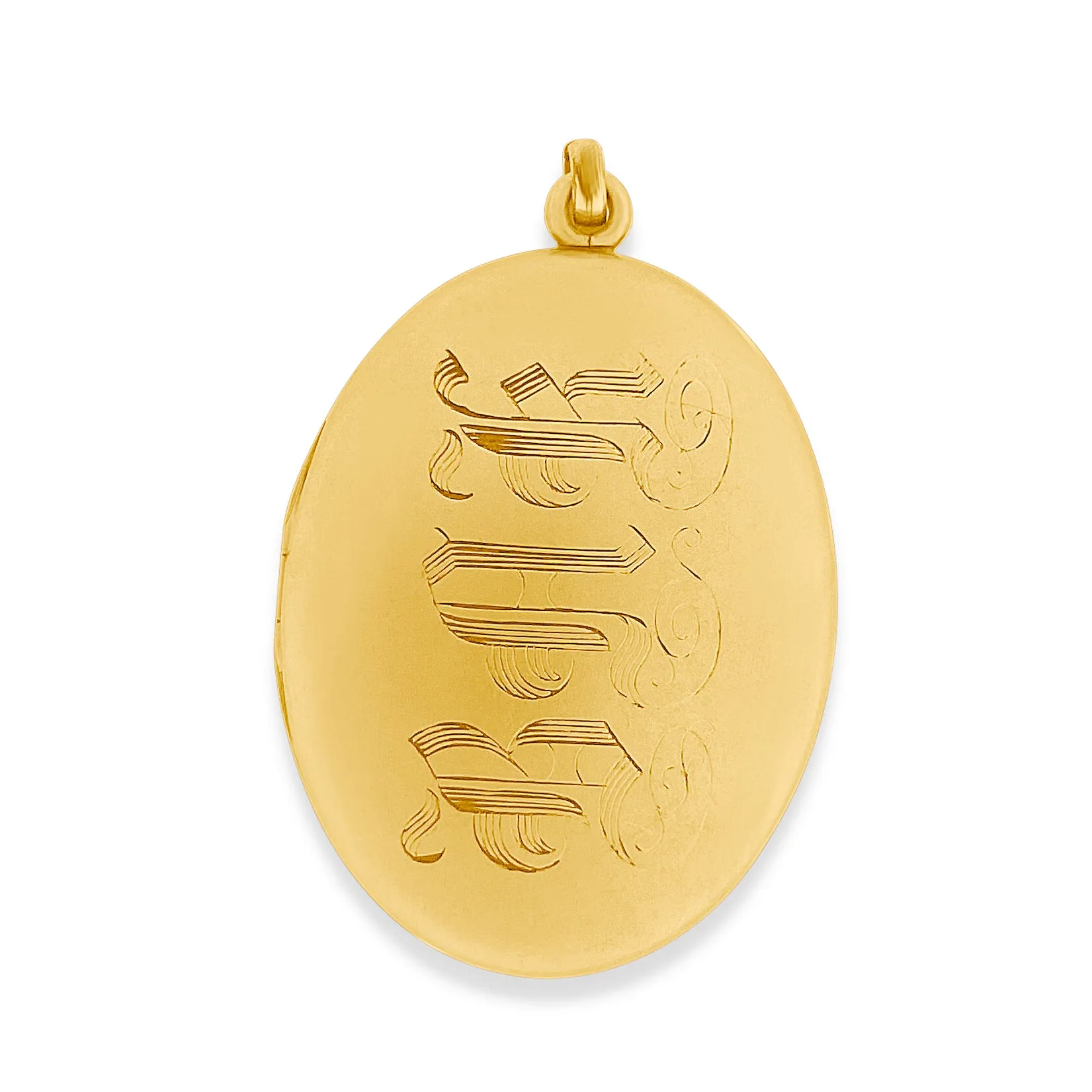 Oval Plum Antique Locket