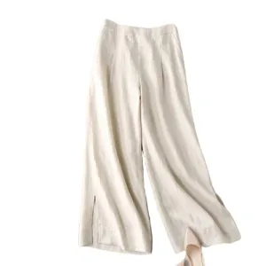 Pantalon Vintage Blanc Femme
