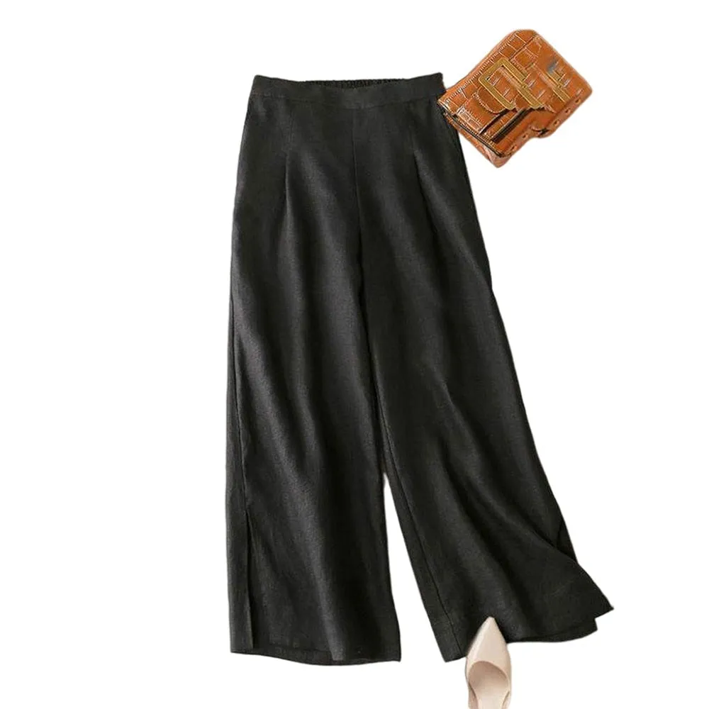 Pantalon Vintage Blanc Femme