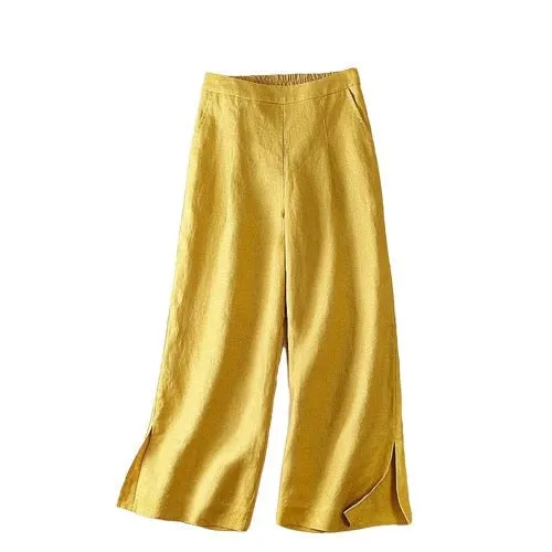 Pantalon Vintage Blanc Femme